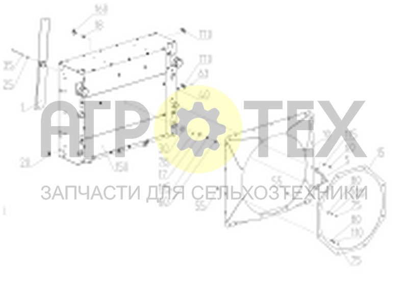 Чертеж Блок радиаторов (154.05.07.200)